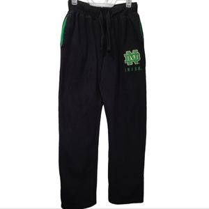 Notre Dame‎ Mens Small Sweatpants Black Green Fighting Irish